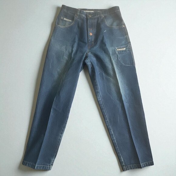 HEAVEN & HELL Vintage Men's 761 Wide Leg Medium Wash Jeans Size 36 - Picture 1 of 13